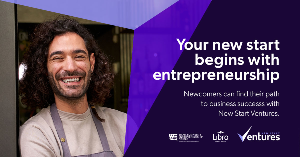 Small Business & Entrepreneurship Centre (@wesmallbusiness) on Twitter photo ๐กAre you ready to turn your entrepreneurial dreams into a reality in ๐Canada? The New Start Ventures program, supported by <a href="/LibroCU/">Libro Credit Union</a>, is here to help newcomer entrepreneurs in Windsor-Essex thrive! Gain the knowledge, mentorship and connections necessary to kickstart your ๐กAre you ready to turn your entrepreneurial dreams into a reality in ๐Canada? The New Start Ventures program, supported by <a href="/LibroCU/">Libro Credit Union</a>, is here to help newcomer entrepreneurs in Windsor-Essex thrive! Gain the knowledge, mentorship and connections necessary to kickstart your