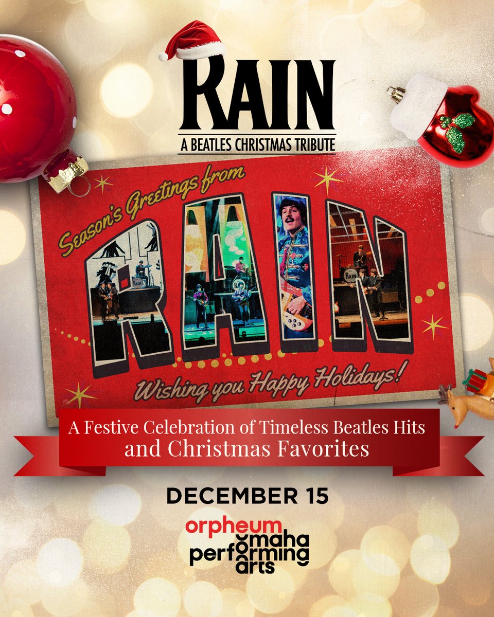 operformingarts (@operformingarts) on Twitter photo JUST ANNOUNCED π π
<a href="/RainTribute/">RAIN: A Tribute to the Beatles</a> is coming to the Orpheum Theater on Dec. 15 βοΈ
π« Tickets start at $47.50 and go on sale this Fri. July 18 at 10 AM at bit.ly/44F2jio JUST ANNOUNCED π π
<a href="/RainTribute/">RAIN: A Tribute to the Beatles</a> is coming to the Orpheum Theater on Dec. 15 βοΈ
π« Tickets start at $47.50 and go on sale this Fri. July 18 at 10 AM at bit.ly/44F2jio