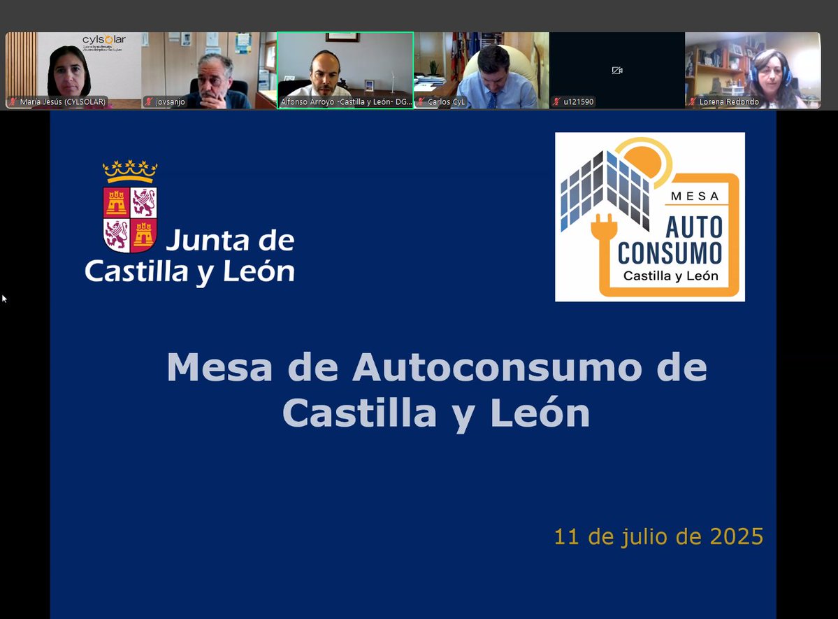 Cylsolar (@cylsolar) on Twitter photo El pasado viernes participamos en la Mesa del Autoconsumo organizada por <a href="/jcyl/">Junta de Castilla y León</a>, <a href="/EnergiaJCyL/">EREN</a> . Un espacio de colaboración público-privada clave para impulsar el #autoconsumo en la región.
Seguimos trabajando por un modelo energético más sostenible y descentralizado.
#colaborar El pasado viernes participamos en la Mesa del Autoconsumo organizada por <a href="/jcyl/">Junta de Castilla y León</a>, <a href="/EnergiaJCyL/">EREN</a> . Un espacio de colaboración público-privada clave para impulsar el #autoconsumo en la región.
Seguimos trabajando por un modelo energético más sostenible y descentralizado.
#colaborar