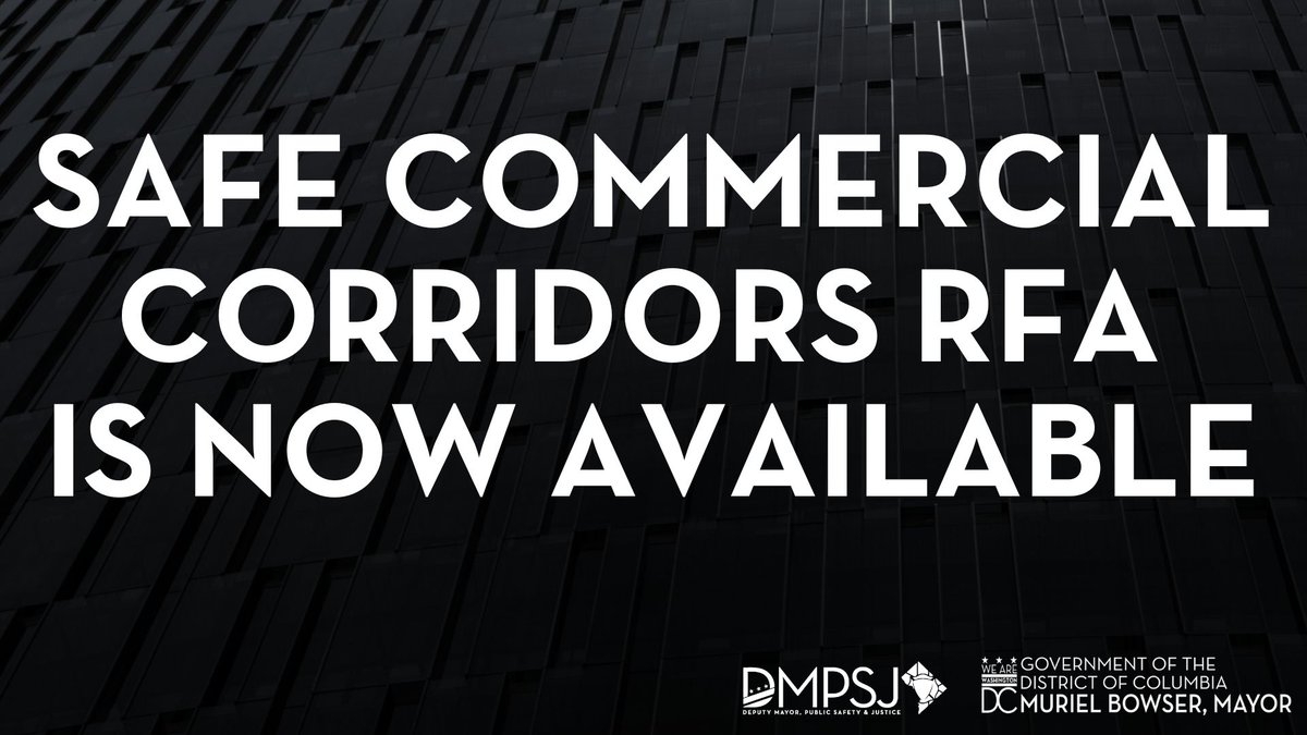 SafeDC's tweet image. Today is the last day to apply for the Safe Commercial Corridor Grant application! This program is designed to promote public safety in the District.
💻 dmpsj.dc.gov/page/safe-comm…