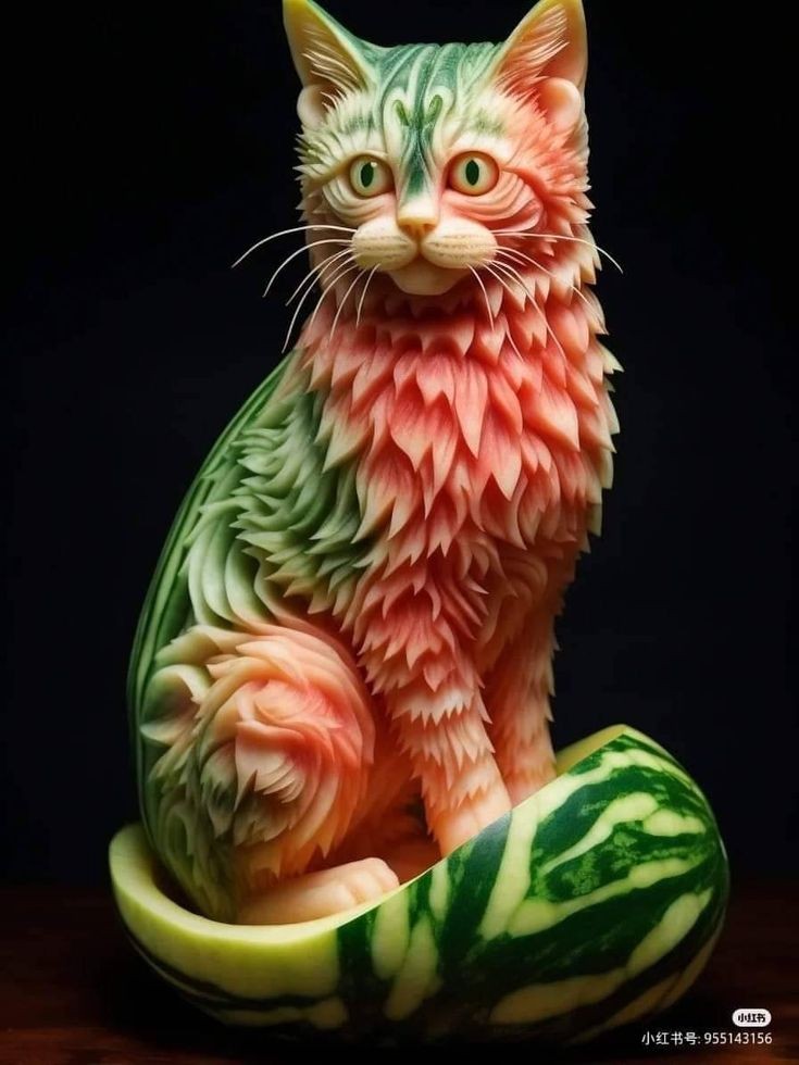 Carved from a watermelon  🍉