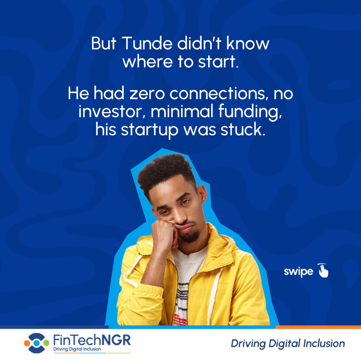 fintechngr's tweet image. Are you a startup founder like Tunde? or do you know any Tunde?

Join FintechNGR community today and take your startup to the next level.

Join here: fintechng.org
#fintechNGR #notforprofit #NGO #fintechnigeria