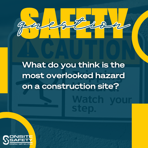 Safety first! What do you think is the most overlooked hazard on a construction site? Drop your thoughts below. 
#ConstructionSafety #OnsiteSafety #WorkplaceSafety #StaySafe #HazardAwareness