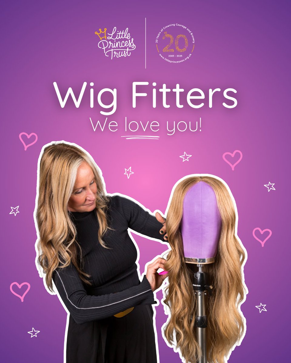 LPTrustUK's tweet image. It is so important that our wig recipients have a positive experience when receiving their wig, and our Wig Fitters play such a vital role in making sure this happens 💜👑
So, from all of us at LPT to everyone who has fitted wigs for us over the last 20 years, thank you!