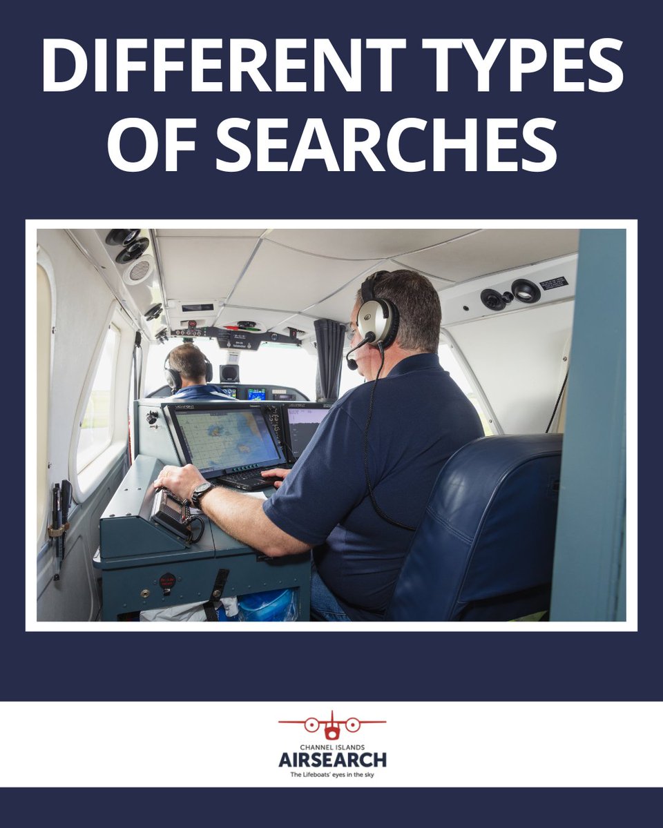 The majority of our searches are classed as a 'stepladder search', which is an aerial search pattern used to systematically cover a large area.

A person in the water needs a ¼ mile track spacing, whereas a boat can be 1 mile spacing. A missing diver will involve a sector search.