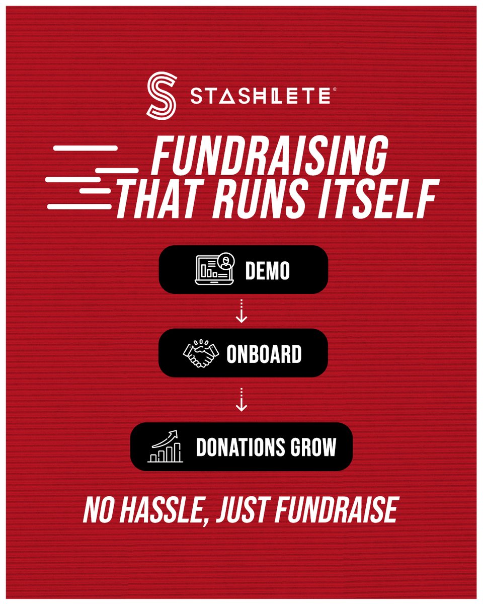 Still using 4 tools to manage fundraising?
💥 Ditch the chaos. Let Stashlete handle it all.

✅ Demo
✅ Onboard
✅ Watch donations grow

No hassle. Just fundraise.
📲 Book your free demo now. #Stashlete #FundraisingSimplified #YouthSports #NonprofitTech #NoHassleJustFundraise