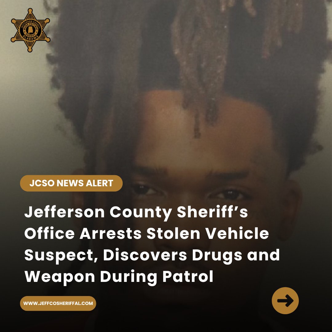 Jeff Co Sheriff (@jeffcosheriff) on Twitter photo On Saturday, July 12, 2025, a Jefferson County Sheriff’s Office deputy was patrolling in the 3600 block of Lioyd Noland Parkway, when he observed a 2018 Hyundia Sonata that was reported stolen from the Birmingham, Alabama area.  READ MORE: jeffcosheriffal.com/narcotics-and-… On Saturday, July 12, 2025, a Jefferson County Sheriff’s Office deputy was patrolling in the 3600 block of Lioyd Noland Parkway, when he observed a 2018 Hyundia Sonata that was reported stolen from the Birmingham, Alabama area.  READ MORE: jeffcosheriffal.com/narcotics-and-…