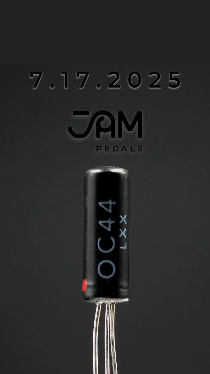 JAM pedals (@jampedals) on Twitter photo The monumental history and the unmistakable sound that this tiny thing built in the ’60s still holds.
One component. Infinite stories.
You’ll hear it soon.
#jampedals The monumental history and the unmistakable sound that this tiny thing built in the ’60s still holds.
One component. Infinite stories.
You’ll hear it soon.
#jampedals
