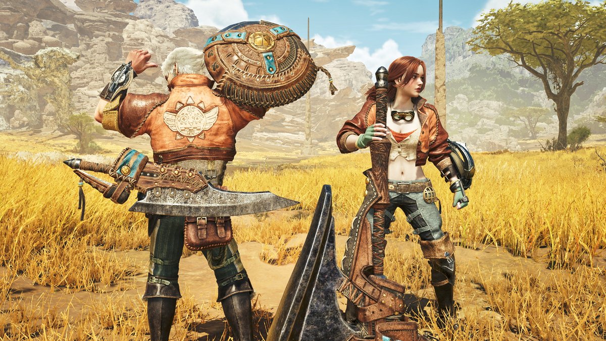monsterhunter's tweet image. Have you done Gemma's new mission "New Fashion, Old Feelings" that came with Title Update 2 yet?
Available after completing story quest "A World Turned Upside Down", head to the Windward Plains Base Camp and talk to Gemma for a fashionable quest that comes with a cool reward 4U!