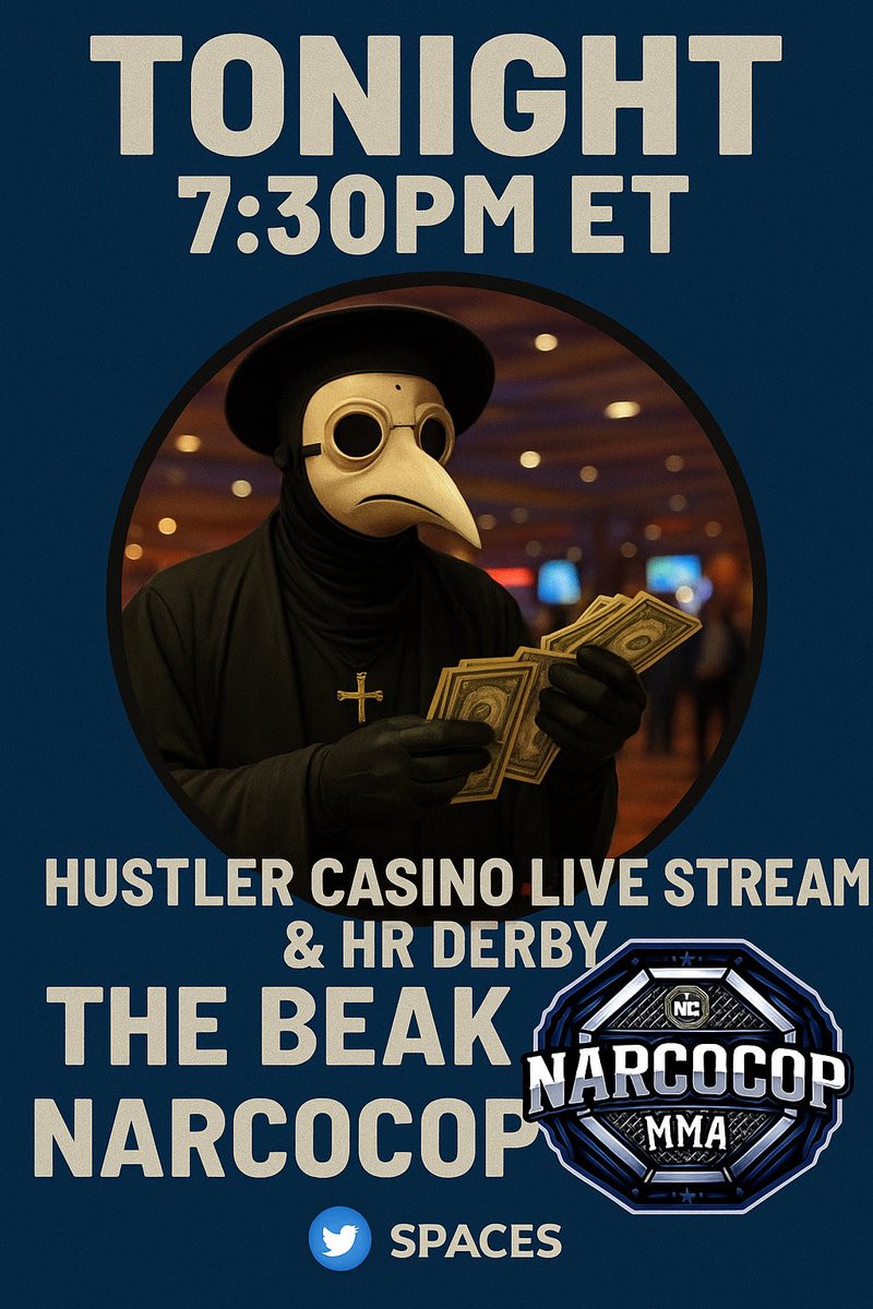 The Beak (@williebeakman) on Twitter photo Be there or be square
Looking for a sponsor hit DMs.
<a href="/Narcocop/">NarcoCopMMA</a>
<a href="/yElff_/">Elf</a>
<a href="/NBAgreenbeans/">Brett Feinsod</a>
<a href="/JeffNadu/">Jeff Nadu</a>
<a href="/HCLPokerShow/">Hustler Casino Live</a> Be there or be square
Looking for a sponsor hit DMs.
<a href="/Narcocop/">NarcoCopMMA</a>
<a href="/yElff_/">Elf</a>
<a href="/NBAgreenbeans/">Brett Feinsod</a>
<a href="/JeffNadu/">Jeff Nadu</a>
<a href="/HCLPokerShow/">Hustler Casino Live</a>