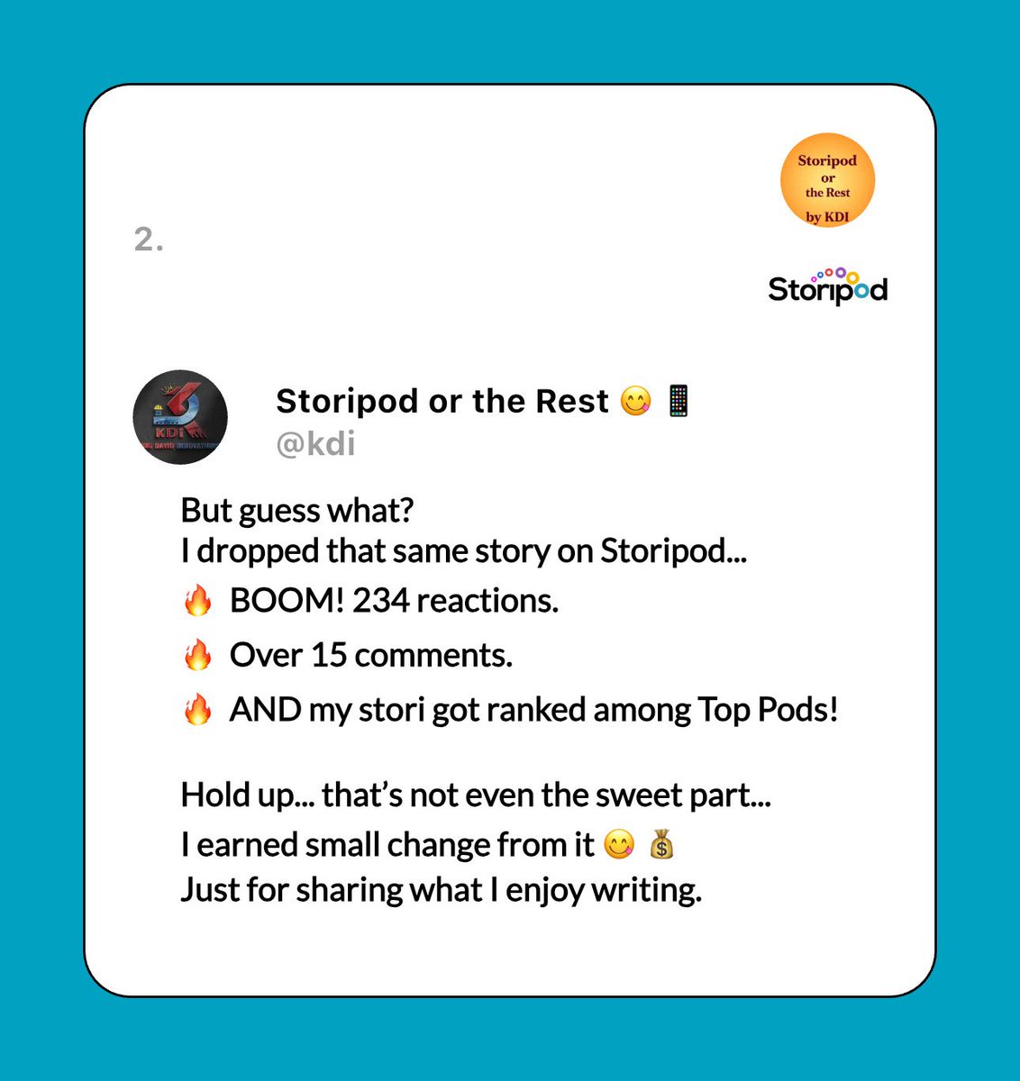 Storipod tweet media