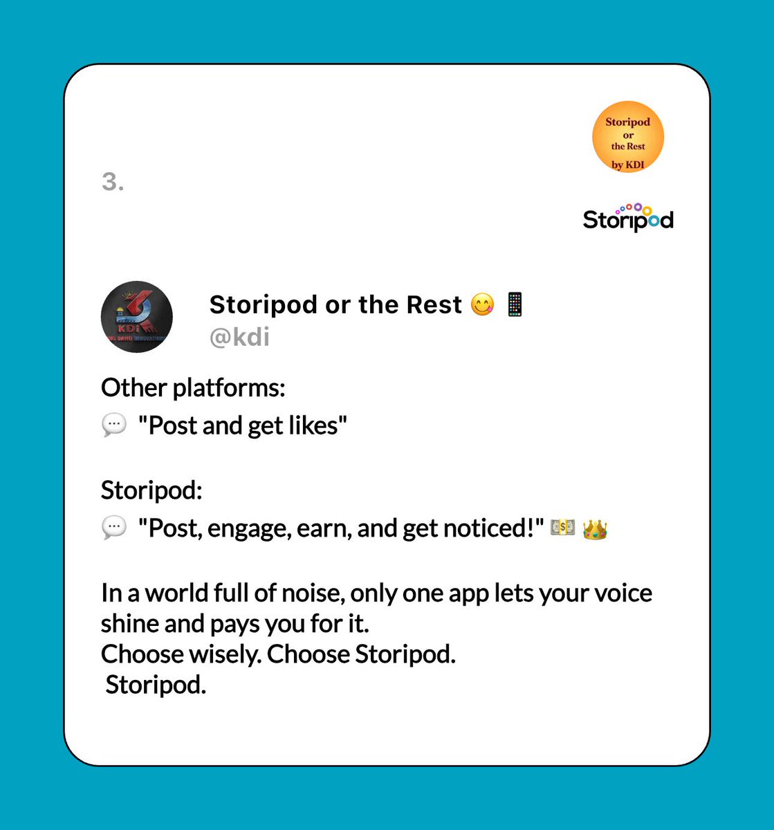 Storipod tweet media