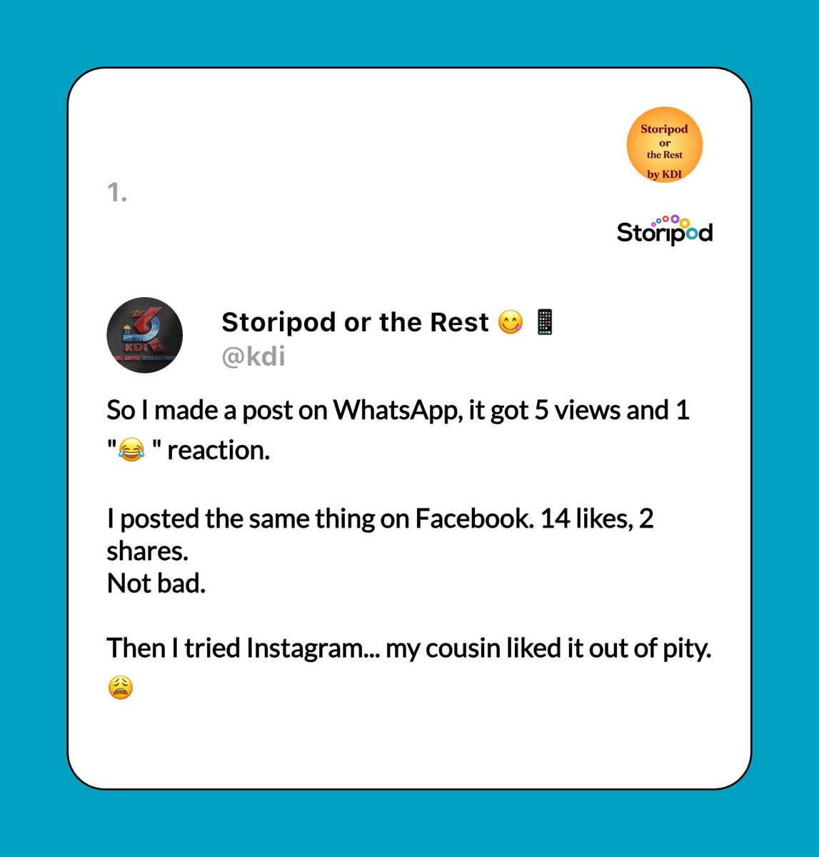 Storipod tweet media