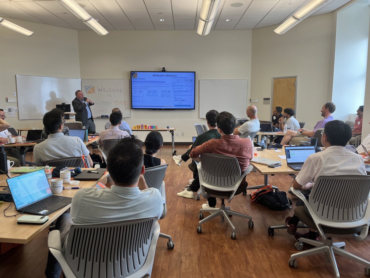 ColumbiaDBMI's tweet image. The @OHDSI Summer School at @ColumbiaPS is on! We are so excited to have a full room of people excited to learn about the potential for observational health data research! Today&apos;s focuses are introducing OHDSI research, the OMOP CDM, standardized vocabularies and more.