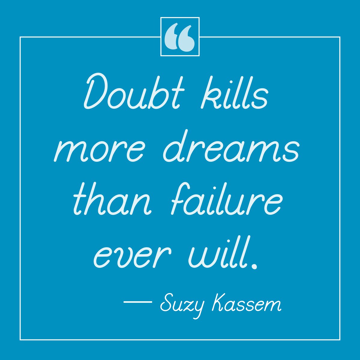 Don't doubt. Act. #MotivationMonday