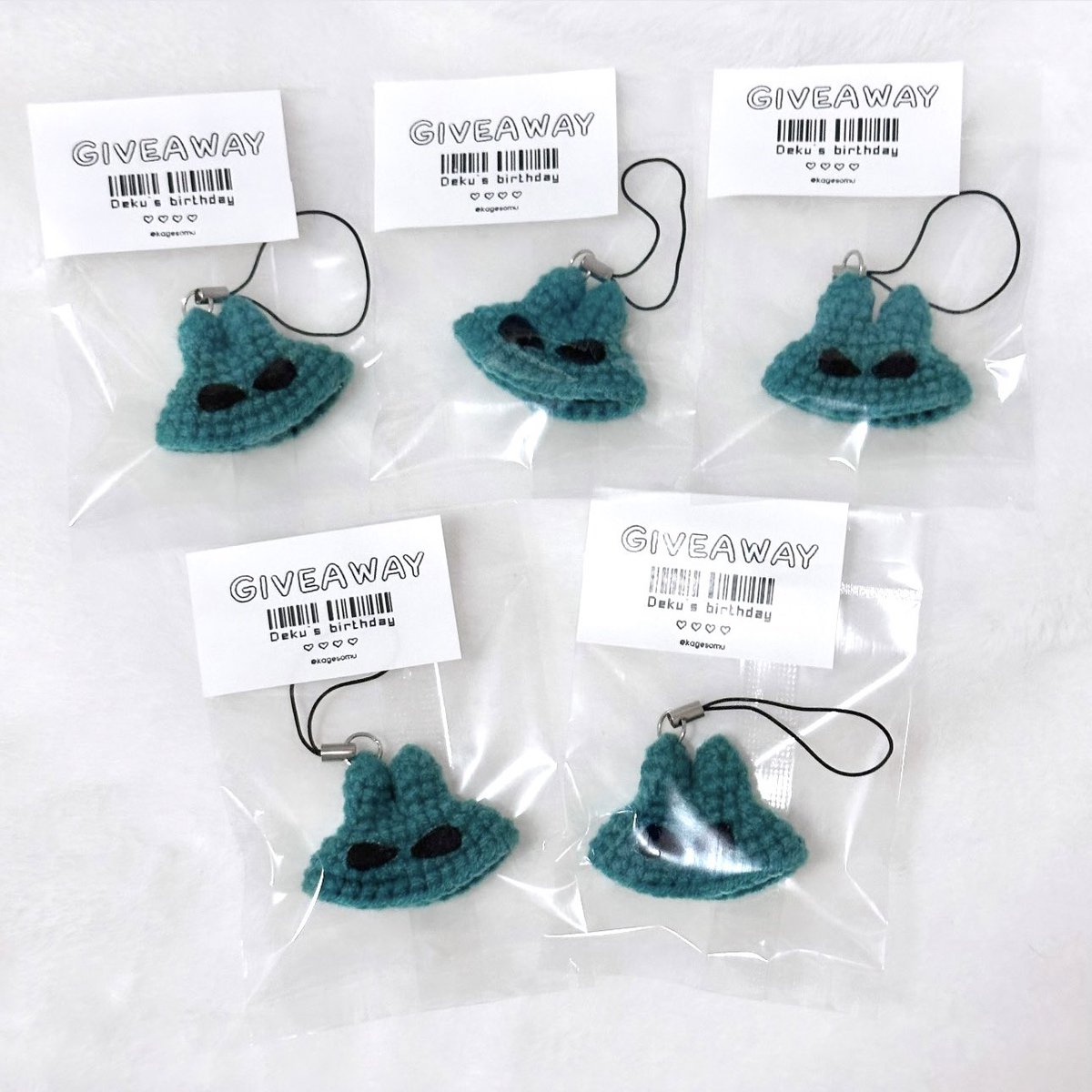 kagesomu's tweet photo. ˗ˏˋ 🐰 Giveaway Deku's Day 🥕 ´ˎ˗

• 5 ea / 5 person •

ขอสงวนให้สำหรับคนที่มีสินค้าอฟช.ของน้องเด 1 ชิ้นขึ้นไปนะคะ

กติกา
✨ RT only ✨

📮 มีค่าจัดส่ง 25.- 
🗓️ สุ่มประกา�� 16/07 เวลา 19.00 น. ค่ะ https://t.co/fi6Jcwi18N