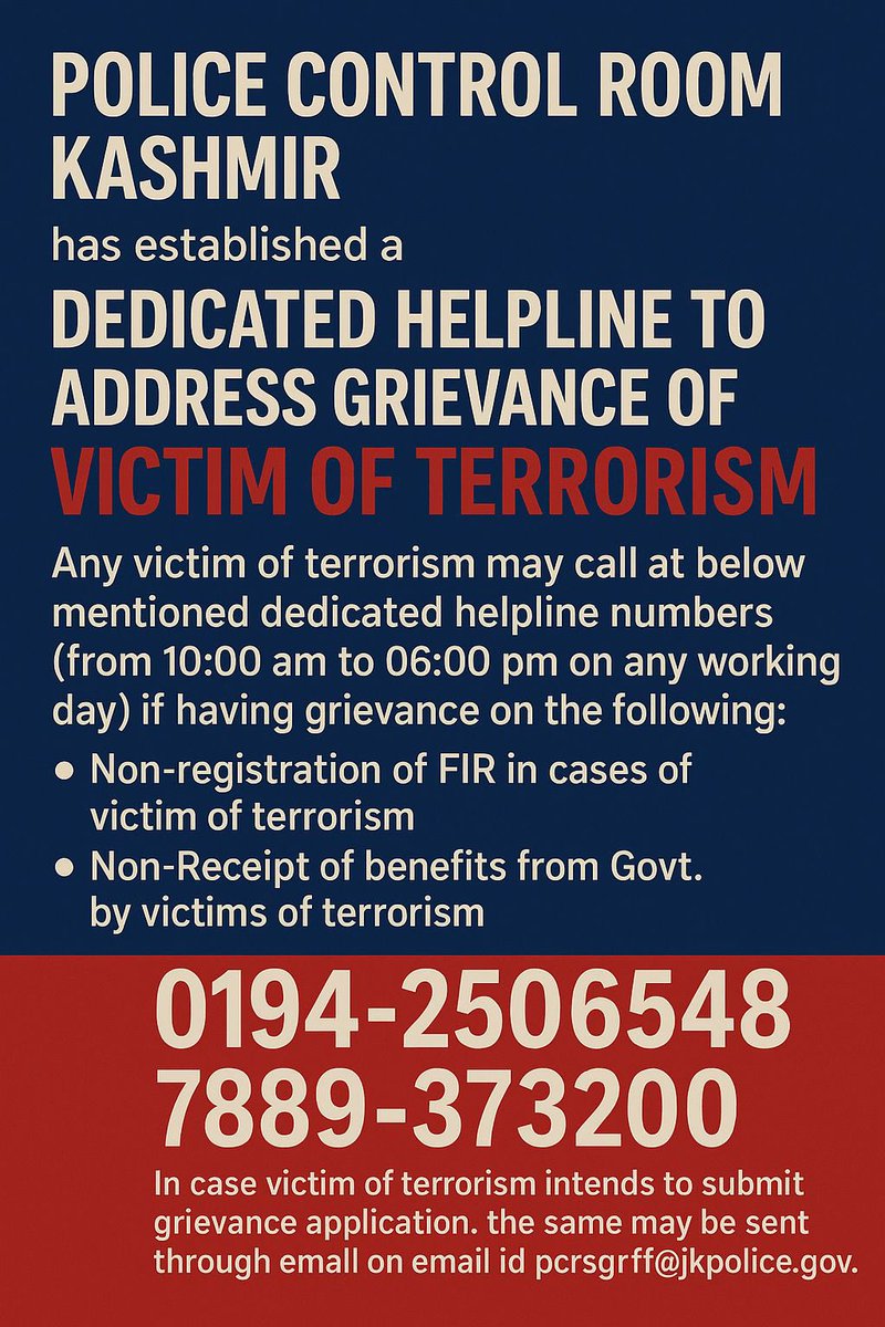 TheSkandar's tweet image. There was a time when Pakistan and its proxies in Jammu & Kashmir ran a ruthless terror network. Innocent voices were silenced, families devastated, & victims forgotten. No one spoke for them. No one cared.
But Now, the Hon’ble @OfficeOfLGJandK has taken a powerful step one that…