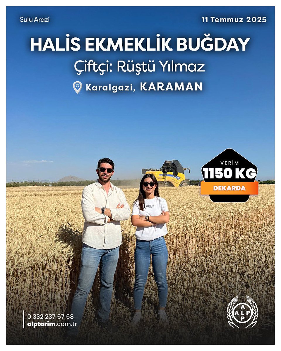 Halis Ekmeklik Buğday 🌾 

Halis ekmeklik buğday, yüksek verimiyle tarla performansını en üst seviyeye taşır. Dayanıklı yapısı ve uyumlu gelişimiyle üreticisine güven verir.

#BereketliGelecek #AlpTarım #HalisEkmeklikBuğday