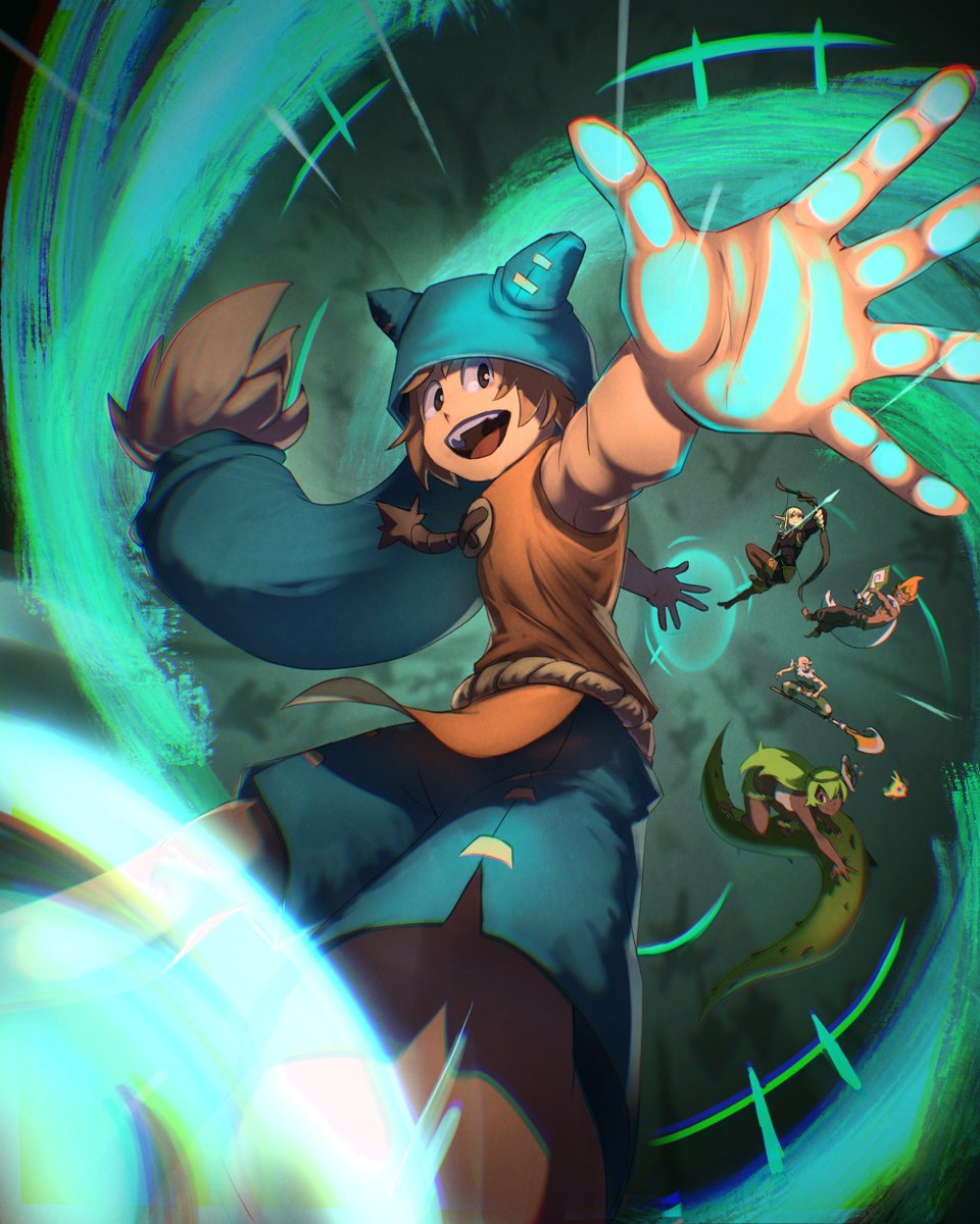 Ushien_art's tweet image. Fanart de la Confr茅rie du tofu, je me suis beaucoup amus茅 脿 d茅tailler les personnages en fond !
#wakfu #dofus #ankama
@AnkamaGames @Totankama @AnkamaAnim