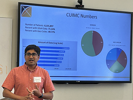 ColumbiaDBMI's tweet image. The @OHDSI Summer School at @ColumbiaPS is on! We are so excited to have a full room of people excited to learn about the potential for observational health data research! Today&apos;s focuses are introducing OHDSI research, the OMOP CDM, standardized vocabularies and more.