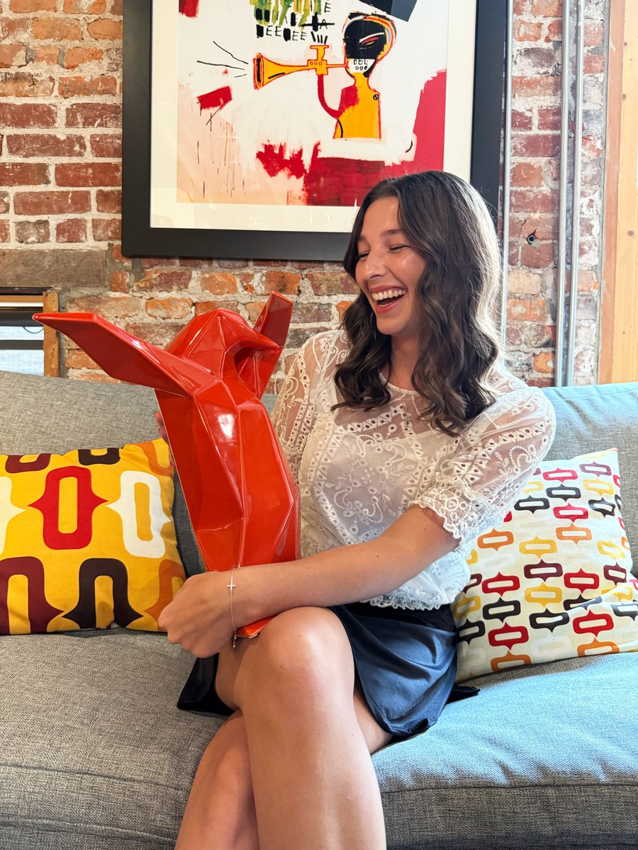 With Q2 ending, we are thrilled to announce the next Penguino honoree, Mariah Booher, Account Coordinator! Mariah continuously brings her positive energy to the office and is also always willing to help those in need💘Thank you Mariah for everything you do✨#OrigoOvation