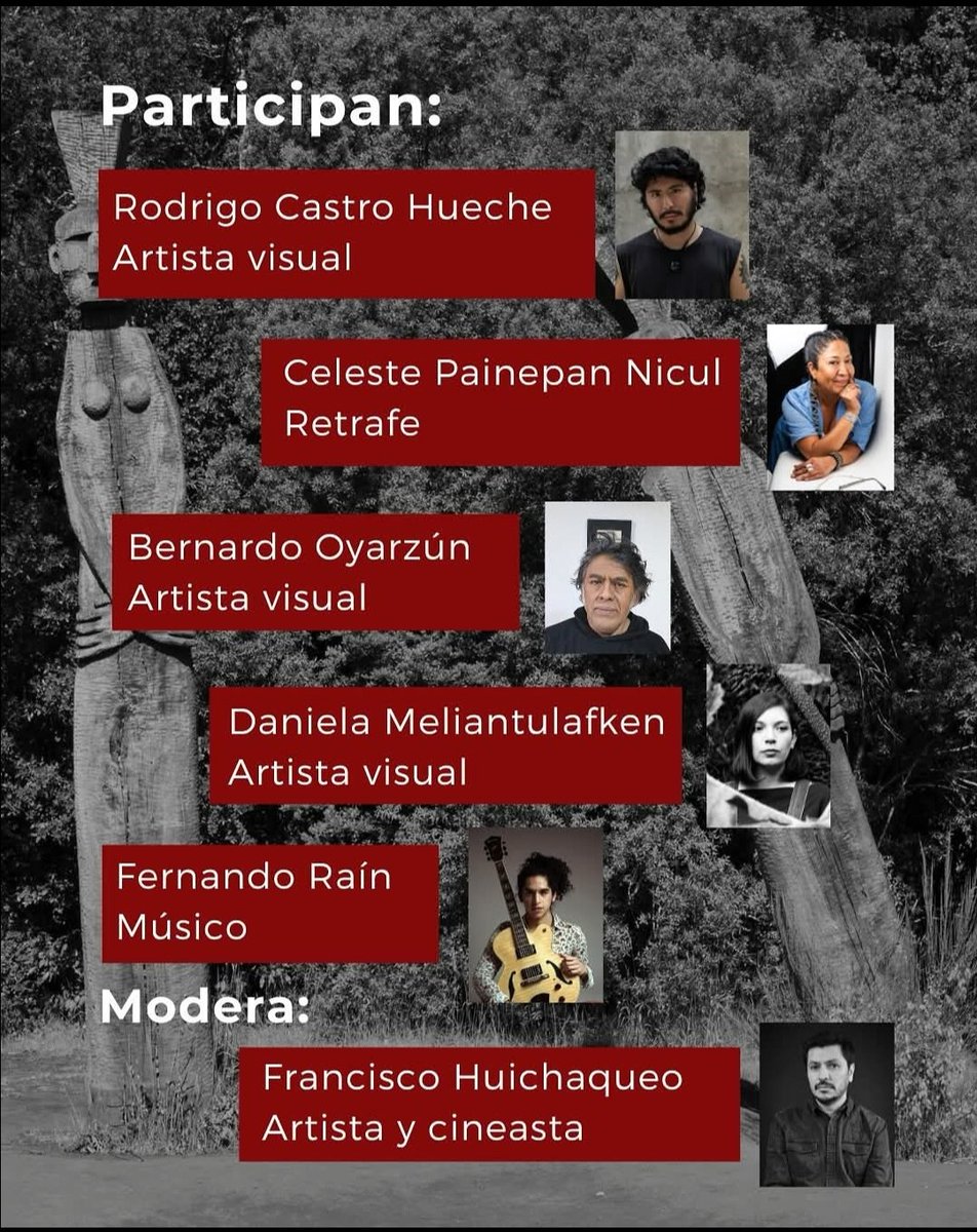 Celeste Painepan Nicul (@akuchaplateria) on Twitter photo Küme Antü kom pu che! Buen día gente, les comparto este Trawün en el Museo <a href="/MHNConcepcion/">Museo de Historia Natural de Concepción</a> Segundo encuentro sobre Arte Mapuche Contemporáneo en Concepción warria.
Tod@s Invitados
24/Julio, 17 hrs participan tañi pu lamngen Artistatufe
#Arte
#PrimerasNaciones Küme Antü kom pu che! Buen día gente, les comparto este Trawün en el Museo <a href="/MHNConcepcion/">Museo de Historia Natural de Concepción</a> Segundo encuentro sobre Arte Mapuche Contemporáneo en Concepción warria.
Tod@s Invitados
24/Julio, 17 hrs participan tañi pu lamngen Artistatufe
#Arte
#PrimerasNaciones