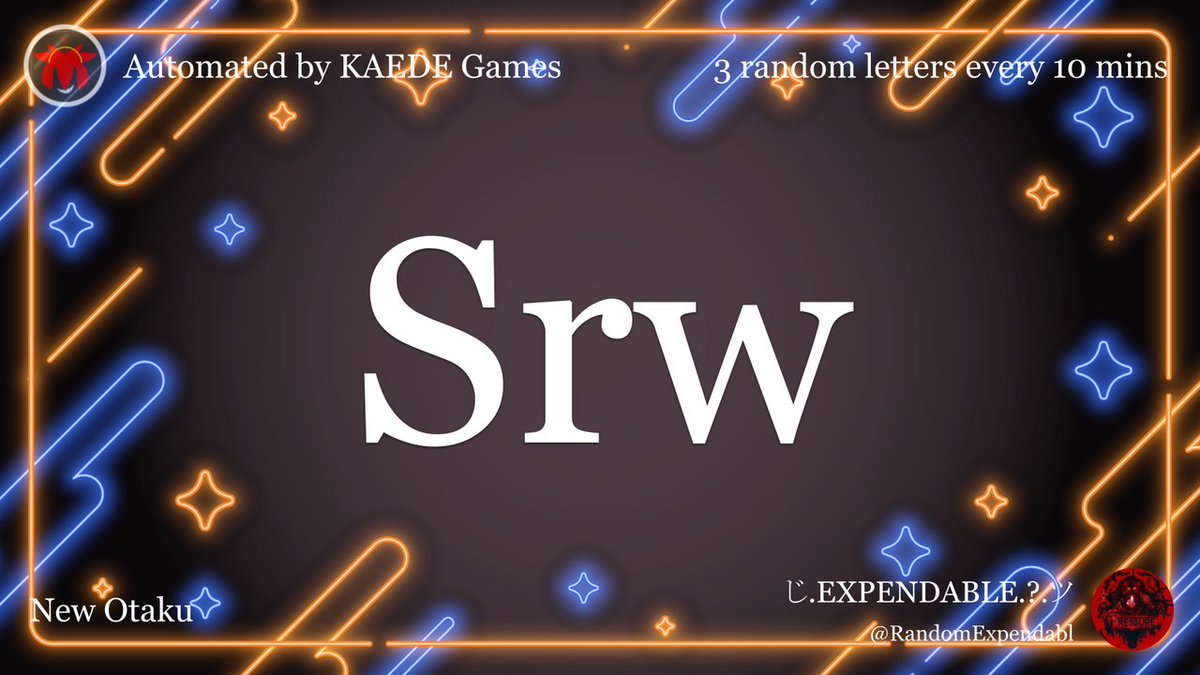 3letter_'s tweet image. Srw