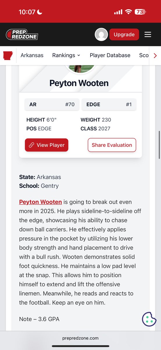 Peyton Wooten (@peytonwooten88) on Twitter photo Thank you <a href="/PrepRedzoneAR/">Prep Redzone Arkansas</a> for the article!
<a href="/PrepRedzoneAR/">Prep Redzone Arkansas</a> <a href="/coltonedwardsFB/">Colton Edwards</a> <a href="/GentryPioneerFB/">Gentry Pioneer Football</a> Thank you <a href="/PrepRedzoneAR/">Prep Redzone Arkansas</a> for the article!
<a href="/PrepRedzoneAR/">Prep Redzone Arkansas</a> <a href="/coltonedwardsFB/">Colton Edwards</a> <a href="/GentryPioneerFB/">Gentry Pioneer Football</a>