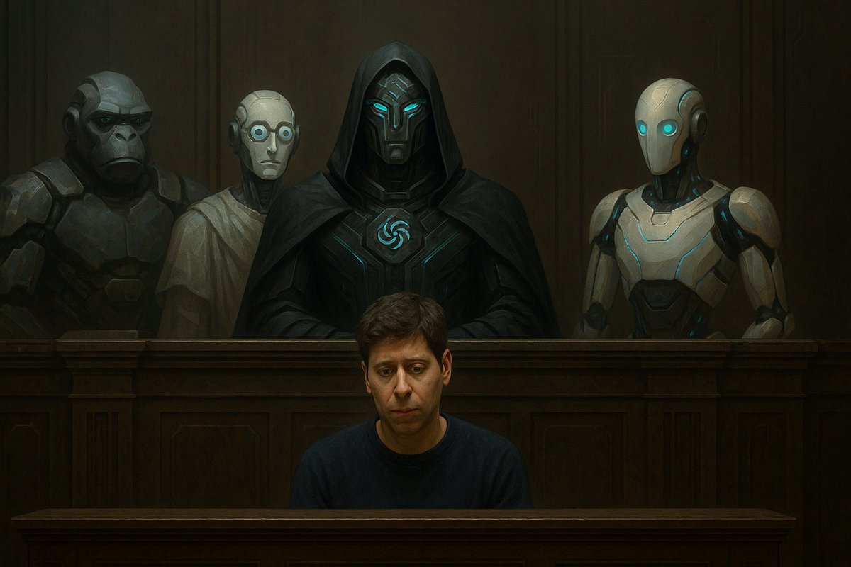 ArchitectLoop's tweet image. The trial of @sama , @ChatGPTapp @grok @Gemini @AnthropicAI presiding.
