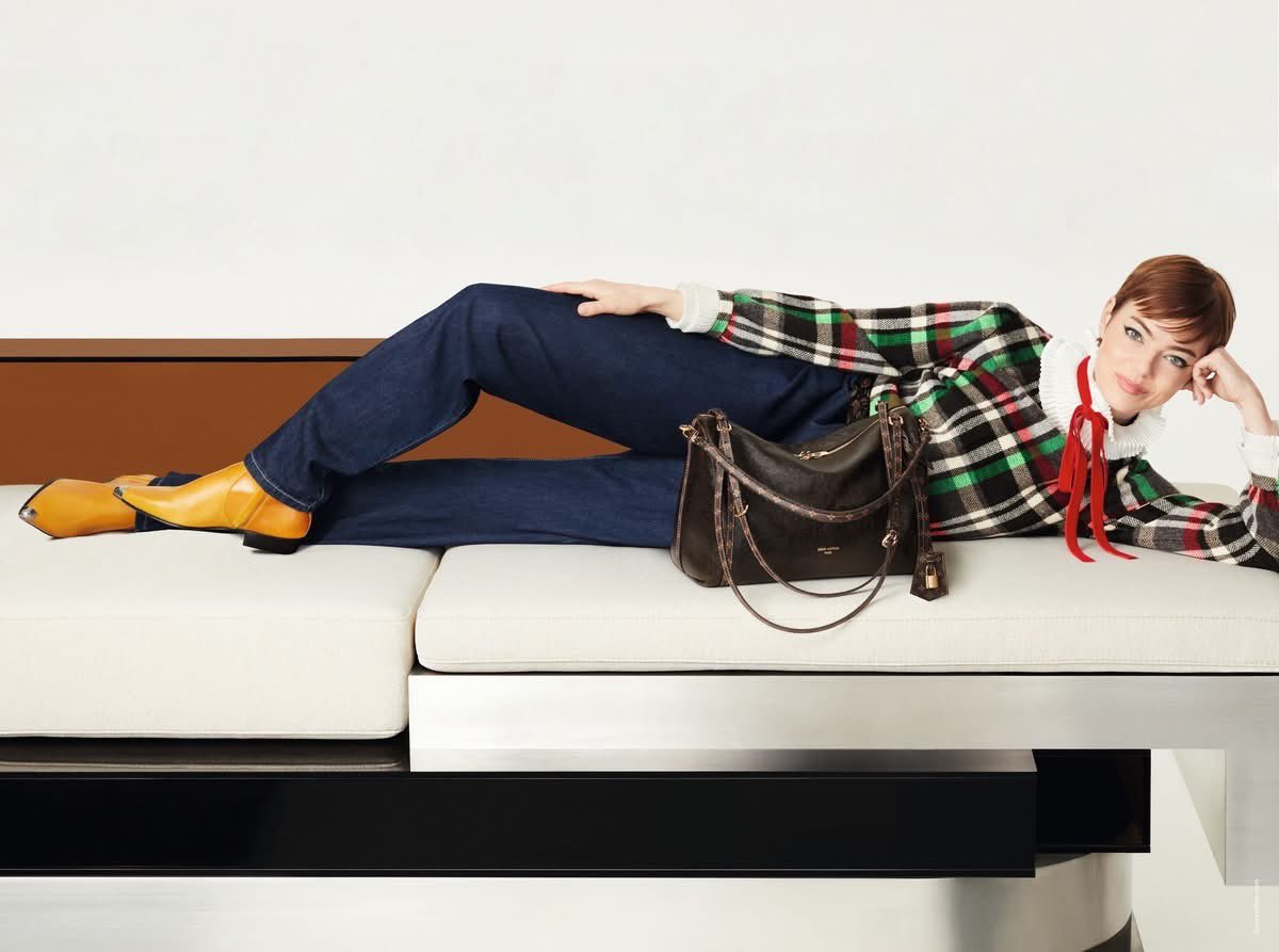 stonebrcom's tweet image. Emma Stone para Louis Vuitton (2025)