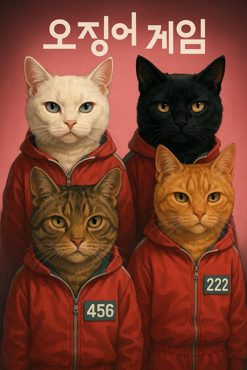 Squaid_Game's tweet photo. Only one cat goes home.
🐱🔫
👀 Big update drops soon.
Survivors will be rewarded.
#SquaidGame https://t.co/c5EgCiiobg