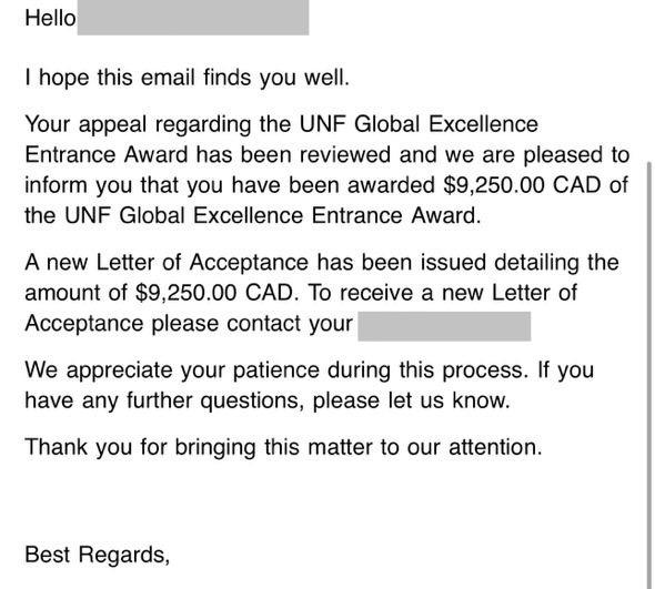 UniAdmit's tweet image. Exciting News! 🎉

One of our students has just been awarded $9,250 CAD through the UNF Global Excellence Entrance Award for a Master’s in Management program in Canada after our appeal!

At Uni-Admit, we are always on the lookout for the best opportunities for our…
