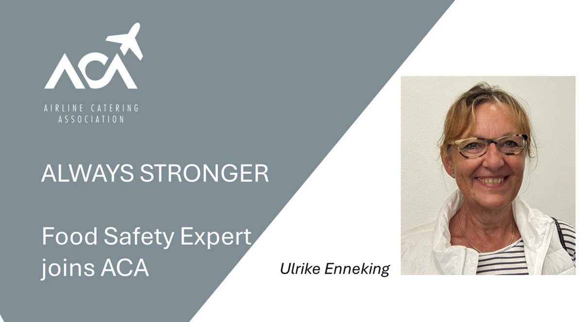 We’re excited to welcome Ulrike Enneking—Food Safety expert with decades at LSG &amp; Lufthansa—as an external advisor to ACA’s WFSG initiative!

She’ll support: stakeholder communication, internal coordination, strategic advocacy.

Her expertise strengthens ACA’s role in shaping