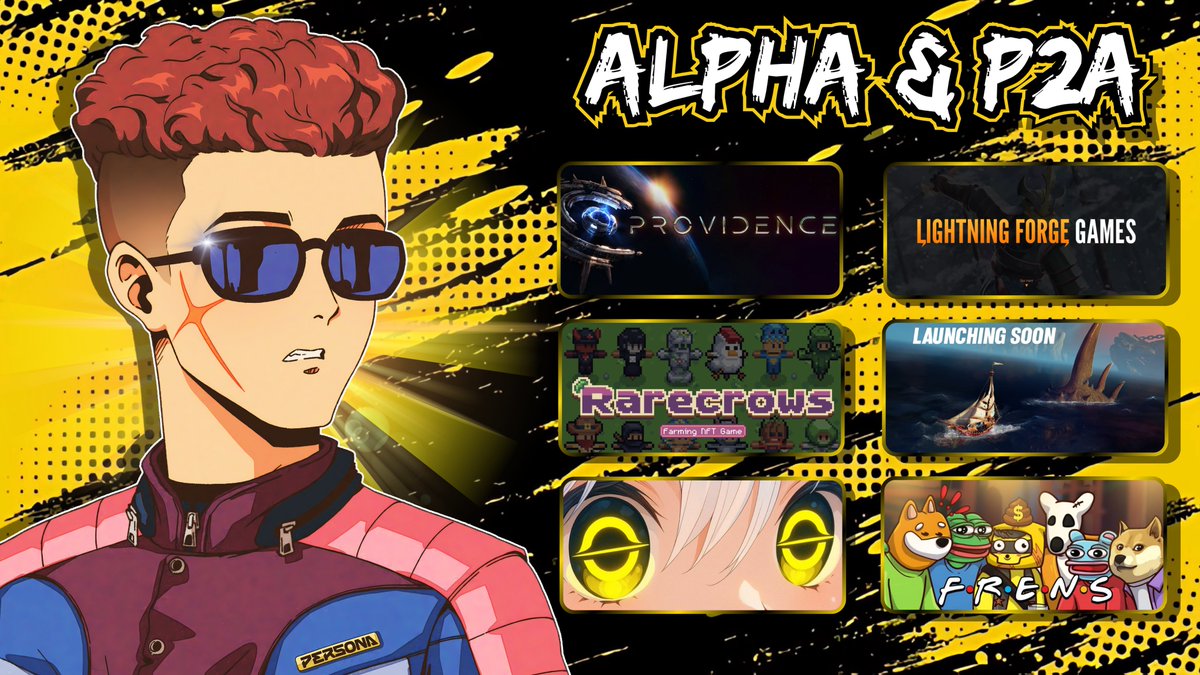 🏆 Top Alpha &amp; P2A Campaigns 🪂

• New P2A &amp; P2E
• New Token Gaming
• New Big Games &amp; More

🧵 Here's find more about P2A &amp; Alpha 👇