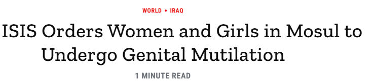Yossi BenYakar (@yossibenyakar) on Twitter photo ISIS imposed a fatwa in Mosul, Iraq, mandating that all women and girls undergo female genital mutilation (FGM). This directive affected nearly 4 million females, marking a horrifying escalation in the group's systematic abuse. Despite international condemnation
Where is the ISIS imposed a fatwa in Mosul, Iraq, mandating that all women and girls undergo female genital mutilation (FGM). This directive affected nearly 4 million females, marking a horrifying escalation in the group's systematic abuse. Despite international condemnation
Where is the