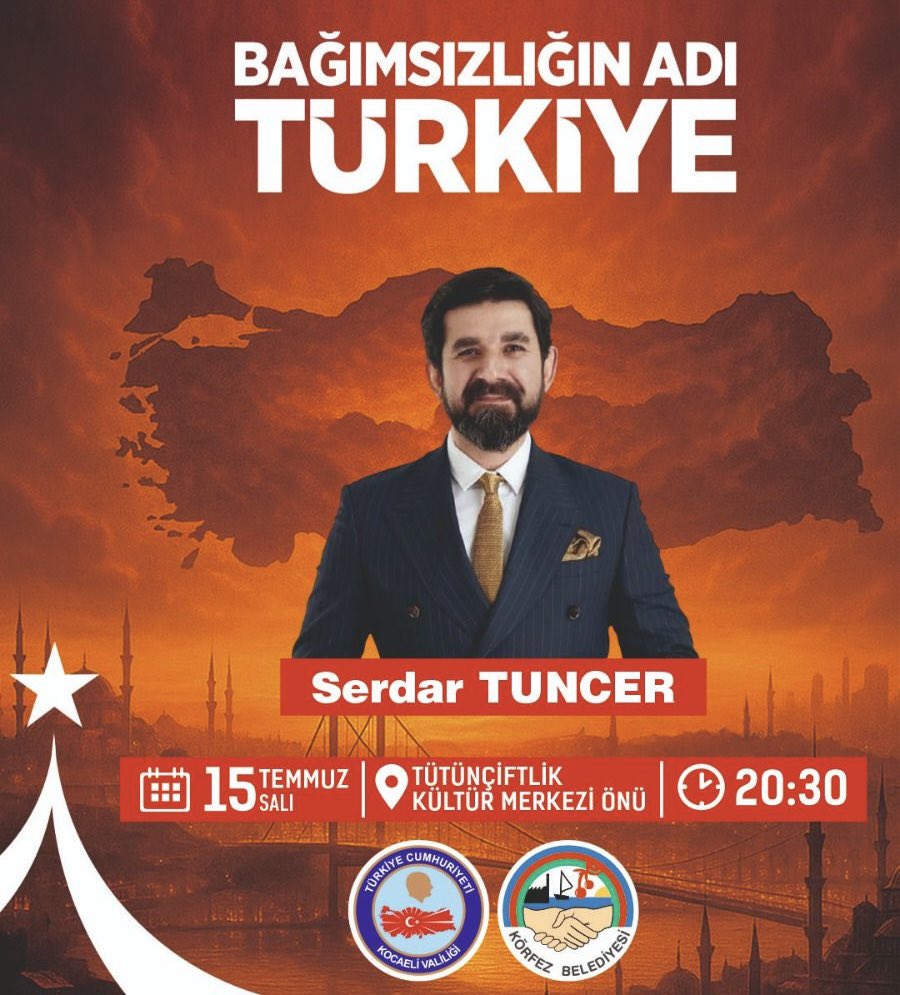 15 TEMMUZ DEMOKRASİ VE MİLLİ BİRLİK GÜNÜ ETKİNLİK PROGRAMI

🗓️*15.07.2025*

➡️11:00 KÖRFEZ ŞEHİTLİK ZİYARETİ

➡️12:45 MEVLİD-İ ŞERİF (YENİYALI MERKEZ CAMİİ)

15 TEMMUZ ÖZEL PROGRAMI    
➡️20:30 ETKİNLİK BAŞLANGIÇ
📍(T.ÇİFTLİK KÜLTÜR MERKEZİ)
