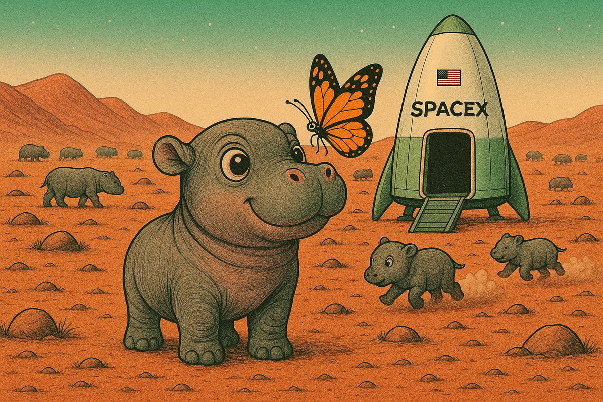 Gaarala Lala-Land (@gaaralaa) on Twitter photo "Elon, look. We brought hippos to Mars before you could blink. Thanks for the SpaceX" 🦛🚀
<a href="/elonmusk/">Elon Musk</a> <a href="/SpaceX/">SpaceX</a> <a href="/ElonMuskPD/">Fan Elon Musk</a> <a href="/ElonAlertsX/">ELON ALERTS</a> <a href="/MarsPygmySOL/">Mars CTO | Fan Page</a> <a href="/TanganyikaPark/">Tanganyika Wildlife Park</a> <a href="/pumpdotfun/">pump.fun</a>
$Mars "Elon, look. We brought hippos to Mars before you could blink. Thanks for the SpaceX" 🦛🚀
<a href="/elonmusk/">Elon Musk</a> <a href="/SpaceX/">SpaceX</a> <a href="/ElonMuskPD/">Fan Elon Musk</a> <a href="/ElonAlertsX/">ELON ALERTS</a> <a href="/MarsPygmySOL/">Mars CTO | Fan Page</a> <a href="/TanganyikaPark/">Tanganyika Wildlife Park</a> <a href="/pumpdotfun/">pump.fun</a>
$Mars