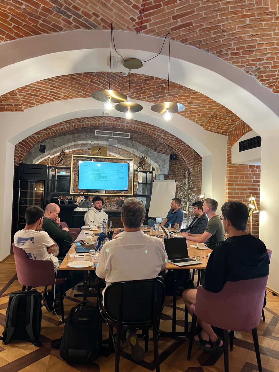 gmicrochains ⛓️ We’re kicking off the week in Kraków, Poland with the full engineering team together IRL. Microchains move fast—so do we.

Hyper-modular protocol design sessions incoming.