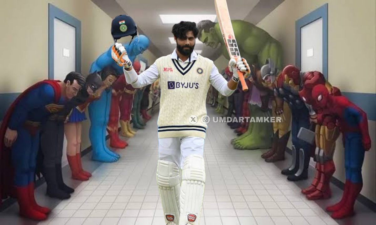 Itz_Bl3ze's tweet image. Irrespective of today's result Jadeja will remain the Greatest All rounder to ever play this Game.