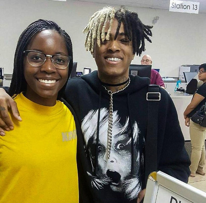 [July 14. 2017] - XXXTentacion at a DMV where he got his license along with meeting a few fans