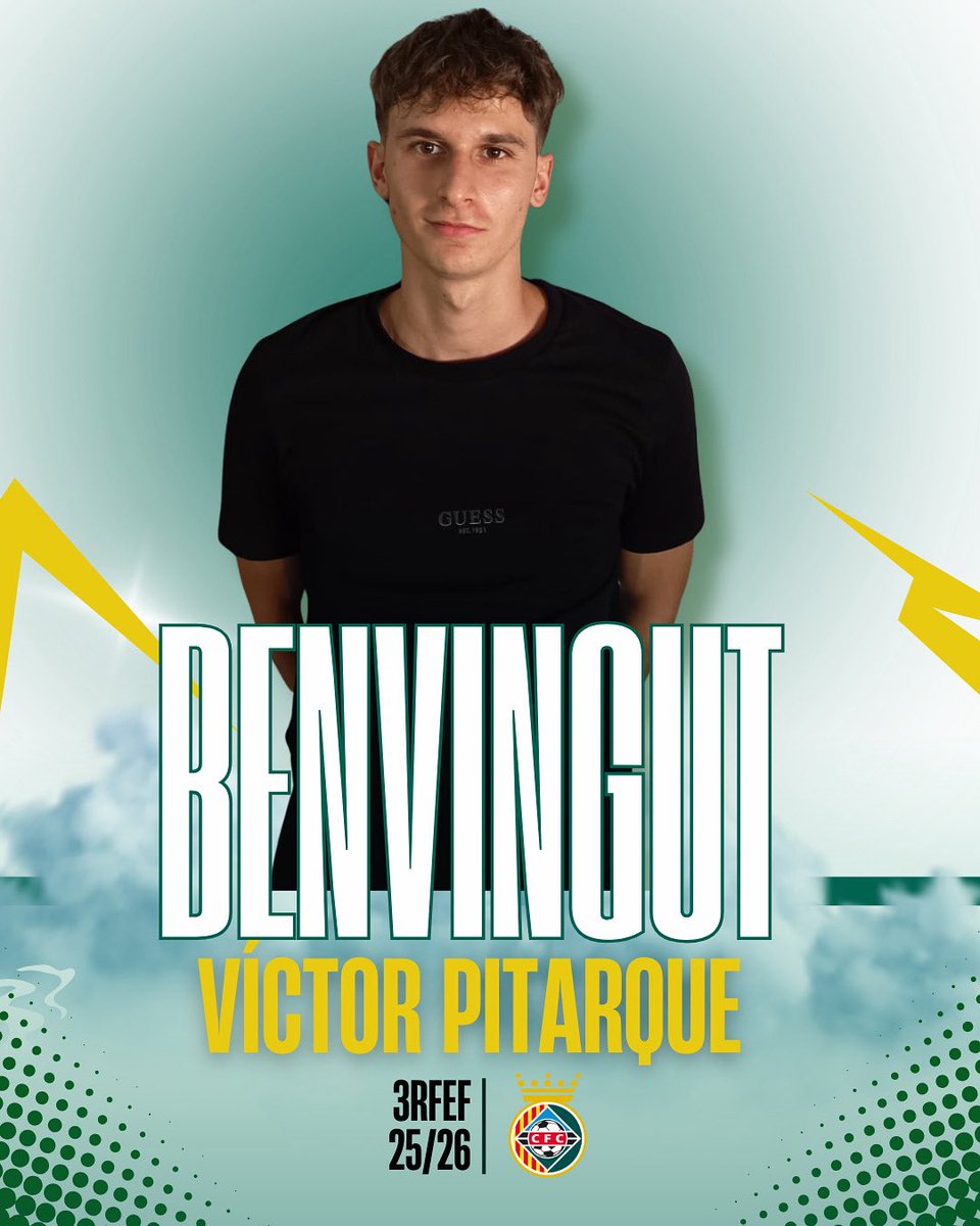 CERDANYOLA VALLÈS FC 💚 (@cerdanyolafc) on Twitter photo #3rfef5
🆕Comencem setmana amb notícies fresques!
👉🏻Donem la benvinguda a Víctor Pitarque, lateral esquerra de 19 anys, provinent del Juvenil DH del <a href="/cfbadalonasad/">CF Badalona SAD Oficial</a>
⚽️També ha vestit les samarretes de la base del <a href="/RCDE_La21/">RCD Espanyol Futbol Base - Dani Jarque | La21</a> i <a href="/GironaFC/">Girona FC</a>
💚Benvingut Víctor!
#futcat #3rfef5
🆕Comencem setmana amb notícies fresques!
👉🏻Donem la benvinguda a Víctor Pitarque, lateral esquerra de 19 anys, provinent del Juvenil DH del <a href="/cfbadalonasad/">CF Badalona SAD Oficial</a>
⚽️També ha vestit les samarretes de la base del <a href="/RCDE_La21/">RCD Espanyol Futbol Base - Dani Jarque | La21</a> i <a href="/GironaFC/">Girona FC</a>
💚Benvingut Víctor!
#futcat