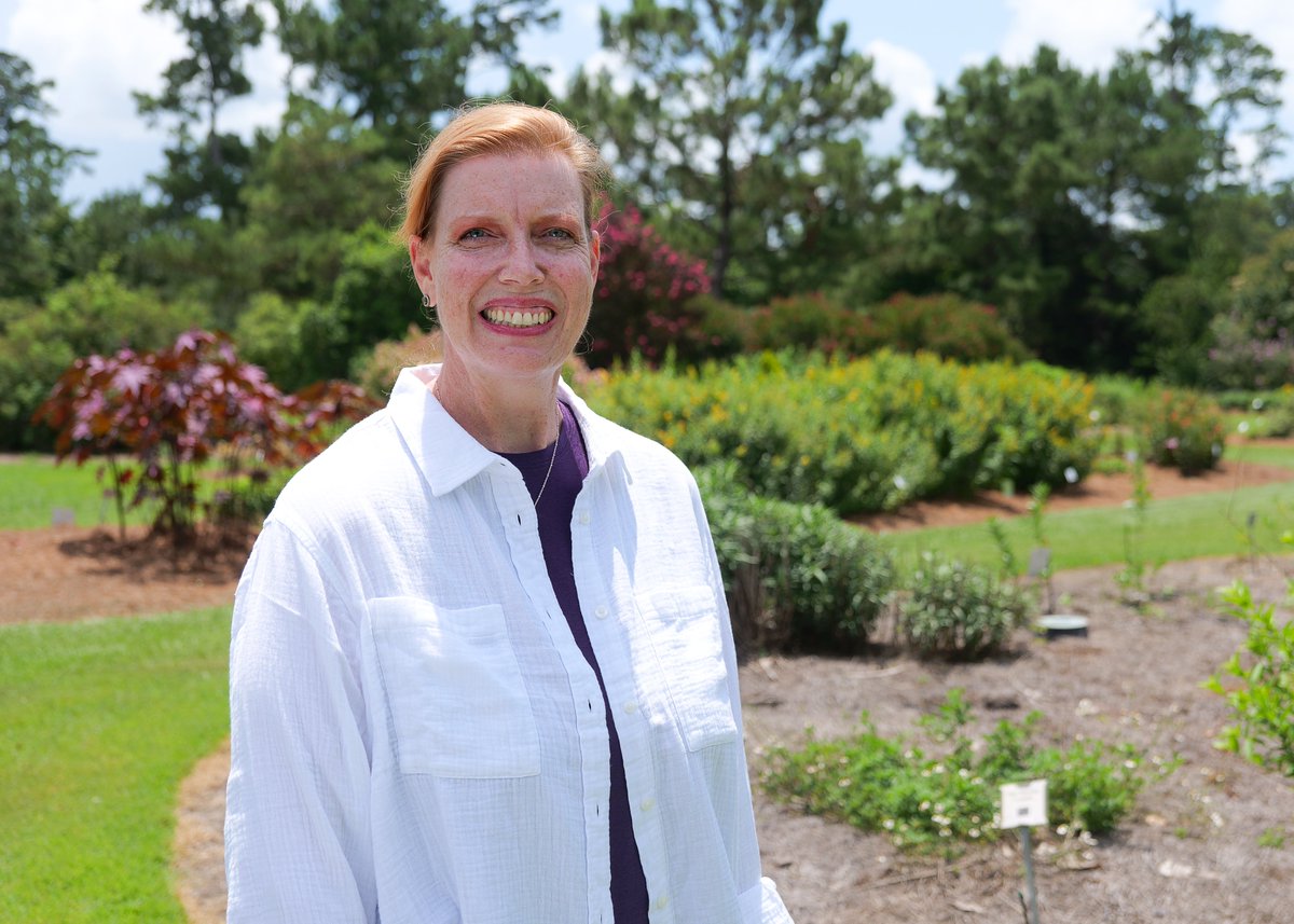 LSUAgCenter's tweet image. The new LSU AgCenter state vegetable specialist, Christine Coker, works out of the Hammond Research Station, where she also serves as station research coordinator and horticulture extension agent for southeast Louisiana.