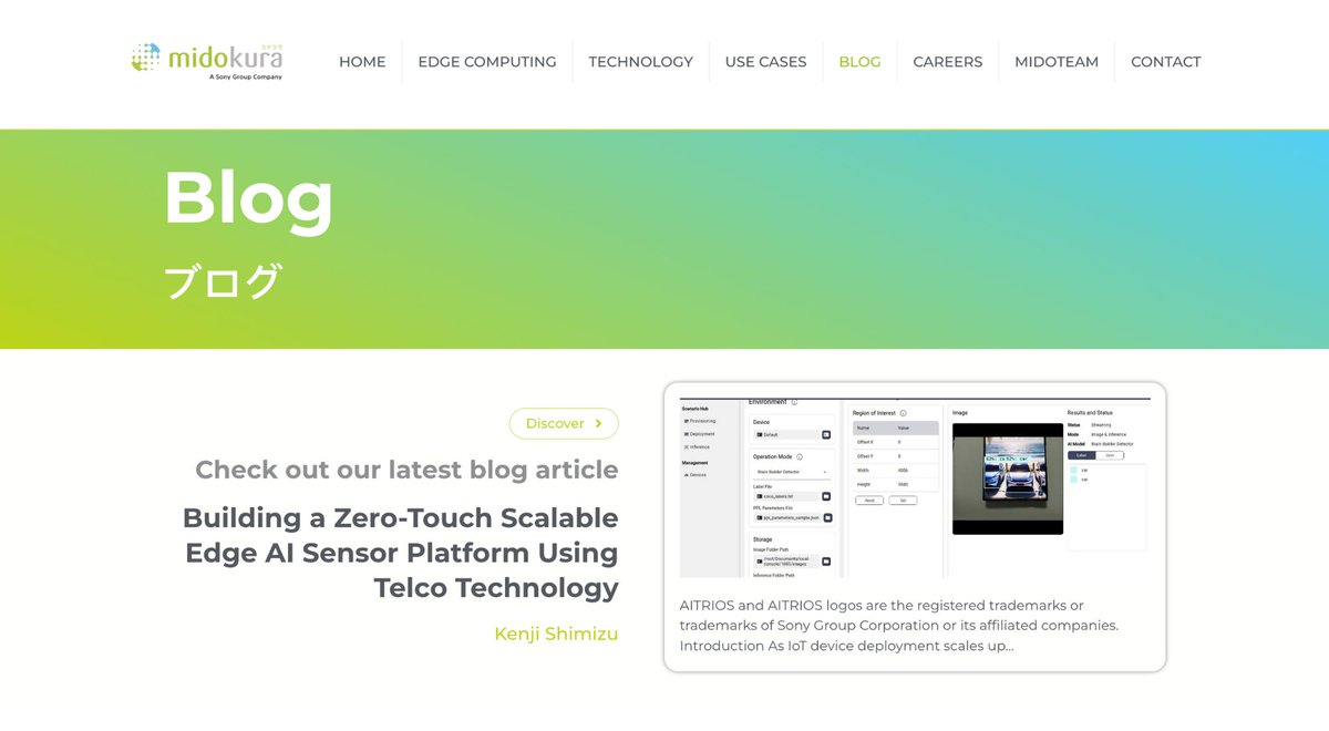 📢 Have you checked out our #blog lately?
🔗 midokura.com/blog/

We’ve just published a fresh article full of #EdgeAI insights! 🤓✨

👉 Dive into how our #technology works
👉 Explore real-world #UseCases
👉 Learn what drives our mission forward

Don’t miss out! #Innovation