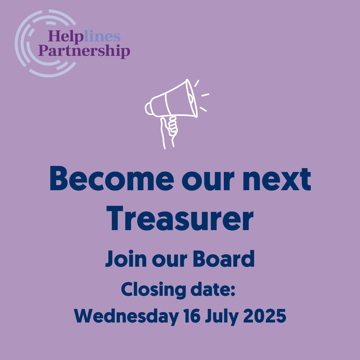 Become our next Treasurer at HLP
Every charity knows how important it is to have an experienced Trustee Board, with the Treasurer being a significant role. In October 2025, our current Treasurer is due to reach their maximum term in office, which is why we’re seeking a successor.