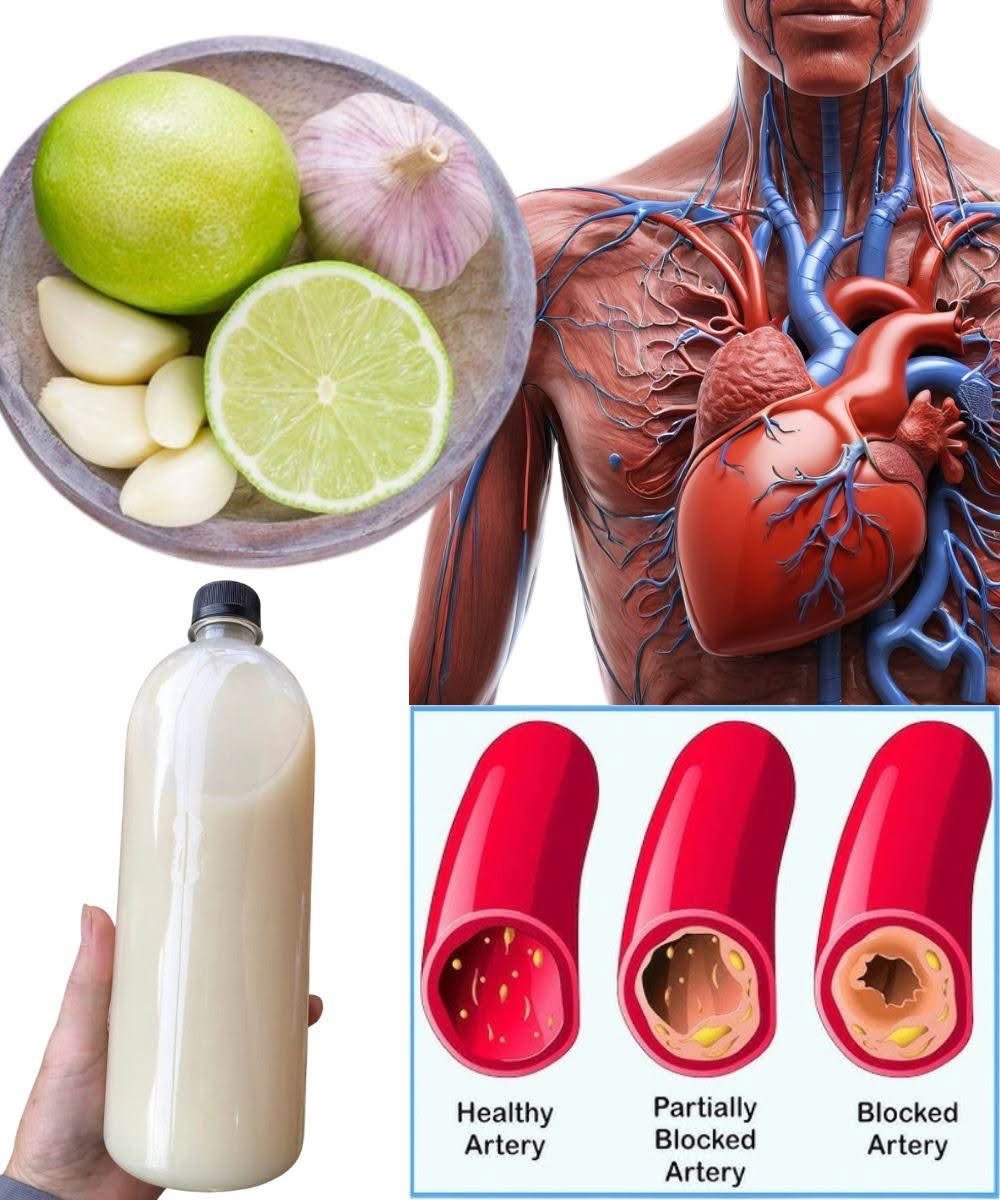 This natural heart cleanser juice can lower blood pressure, boost circulation, reduce artery stiffness, improve stamina, fight inflammation, and more. Blend one glass of this juice daily with 250 mL of water, including cloves of garlic, half a lemon juice, and one orange. Drink