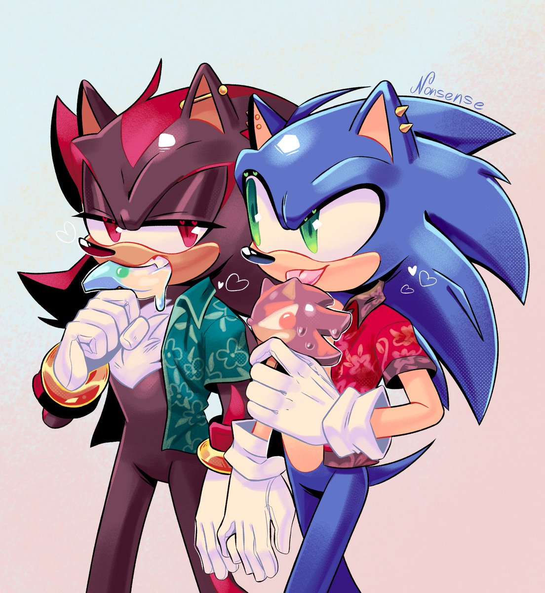 ☀️🍦✨
#SonicTheHedgehog #ShadowTheHedgehog #sonadow