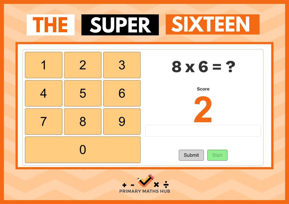 PrimaryMathsHub's tweet image. 🧡 Primary Maths Hub 🧡 has a library of free, interactive teaching tools
🖥 Perfect for use on interactive whiteboard for daily use.
🧡 Free for everyone, no sign up required.
🧠 Counting, Times Tables, Place Value and more.
Where? 📍🌏 primarymathshub.com/teachingtools/
#primarymaths