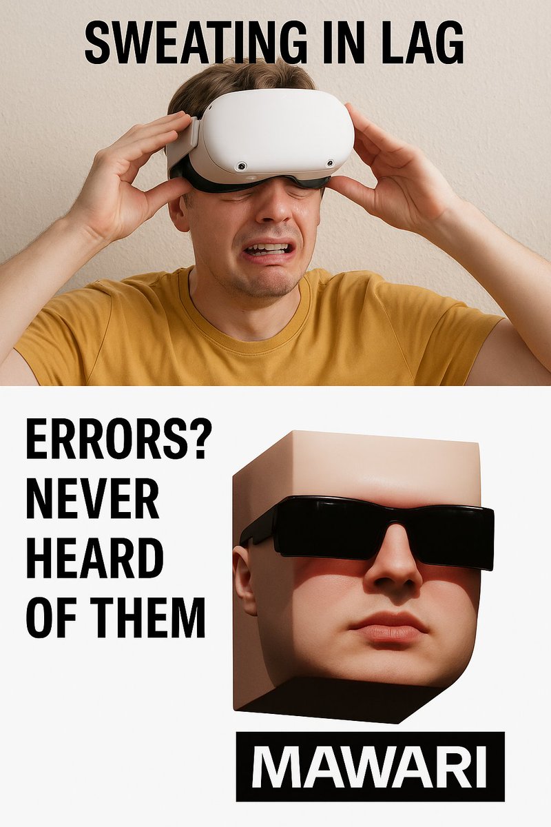 rjmuneeb101's tweet image. “When you’re still sweating in lag, but the Mawari gang already downloaded the future. 😎⚡
 Zero errors. Full flex. Always Mawari.”
Tags:
#Mawari
#NoLag
#XRStreaming
#DePIN

@mawariXR