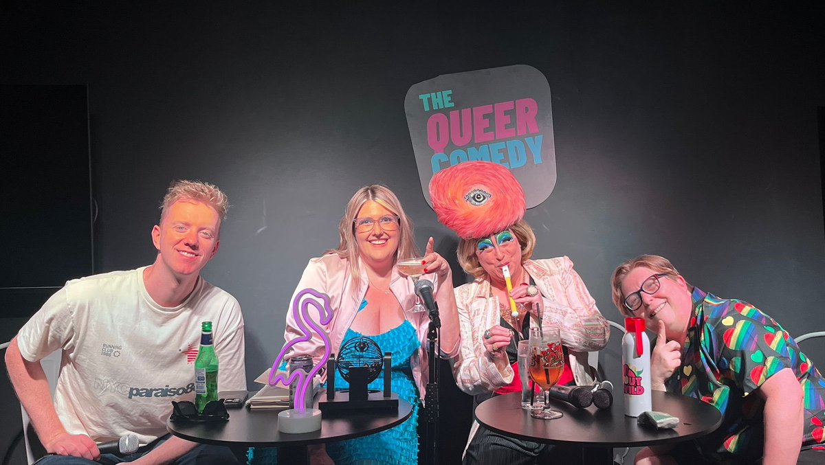comedy_arcade's tweet image. Absolutely wonderful and chaotic warm up show at @QueerComedyClub yesterday with the magnificent @jamesbarrcomedy @AdaCampe and Ali Jay. And now we are off to Edinburgh Fringe. 1st August! Line ups are locked in! Here we go!