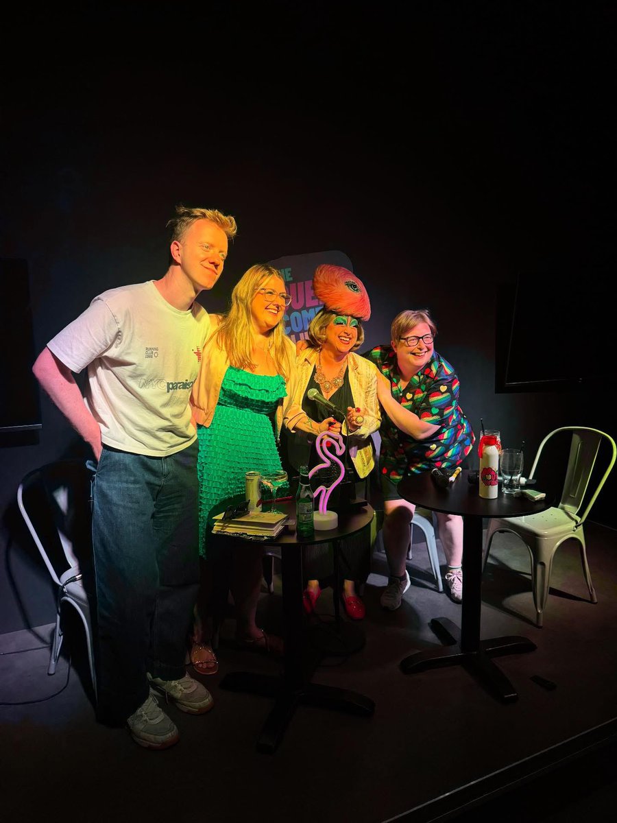 comedy_arcade's tweet image. Absolutely wonderful and chaotic warm up show at @QueerComedyClub yesterday with the magnificent @jamesbarrcomedy @AdaCampe and Ali Jay. And now we are off to Edinburgh Fringe. 1st August! Line ups are locked in! Here we go!